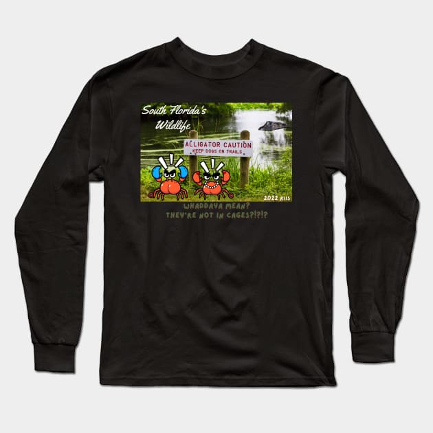 Crabasses Experience South Florida Alligators Long Sleeve T-Shirt by Spectrum Pals